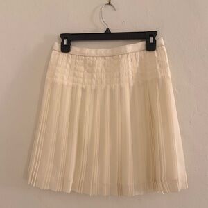 J. Crew Cream Mini Skirt